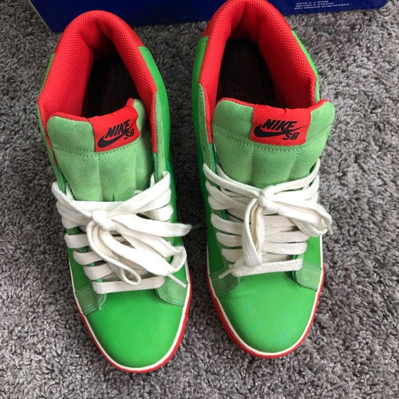 Nike SB Blazer Green Spark Pimento! - Picture 9 of 9